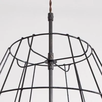 Vintage Lampshade Frame Chandelier