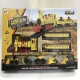 New electric music smoke light engineering rail train set 24pcs
