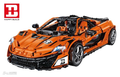 Yuechuang McLaren P1 sports car assembling remote control technology building block model xq1001d