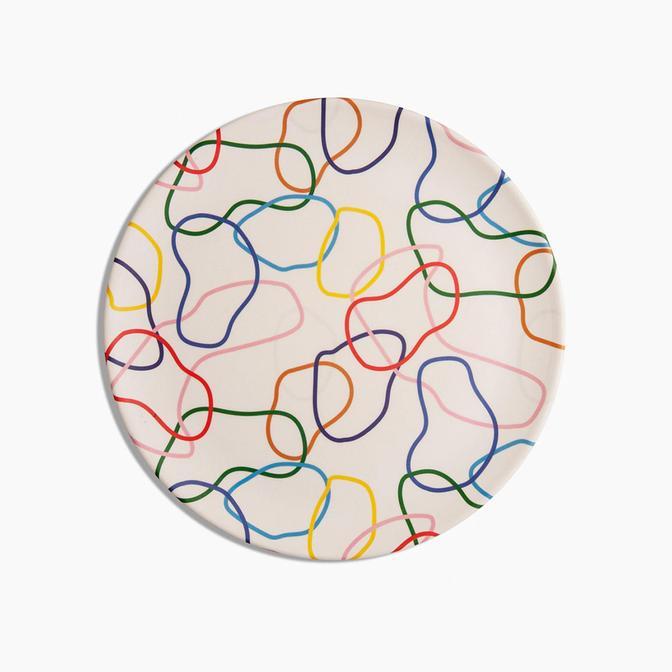 Outline Bamboo Salad Plates