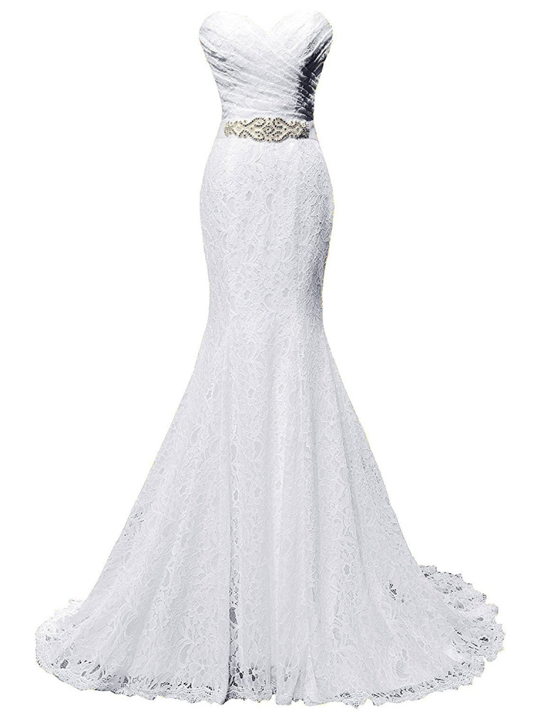 Fair Lady 2017 Lace V Neck Wedding Dress Beaded Bridal Dresses Appliques Straps Wedding Gown 2017