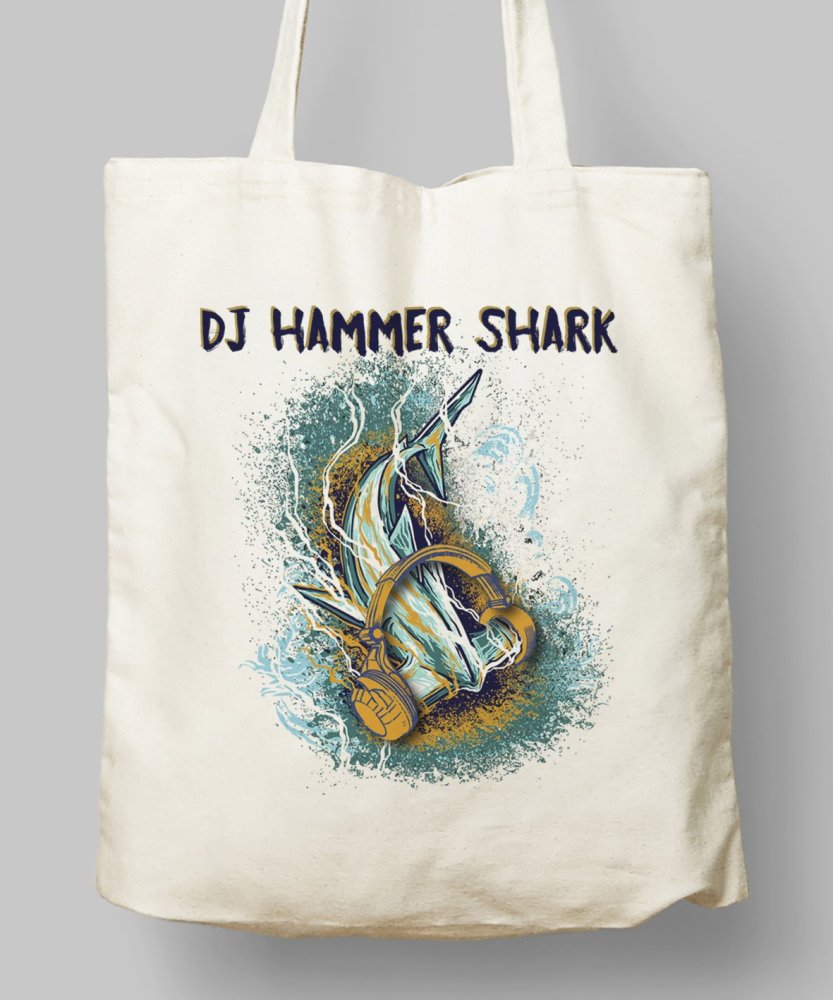 Shark DJ Tote Bag