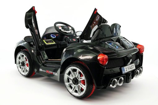 SPIDER GT KIDS 12V RIDE-ON CAR WITH R/C PARENTAL REMOTE | CARBON BLACK