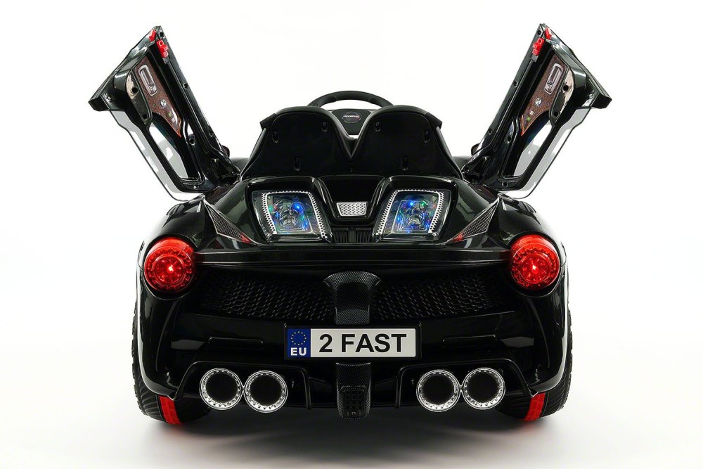 SPIDER GT KIDS 12V RIDE-ON CAR WITH R/C PARENTAL REMOTE | CARBON BLACK