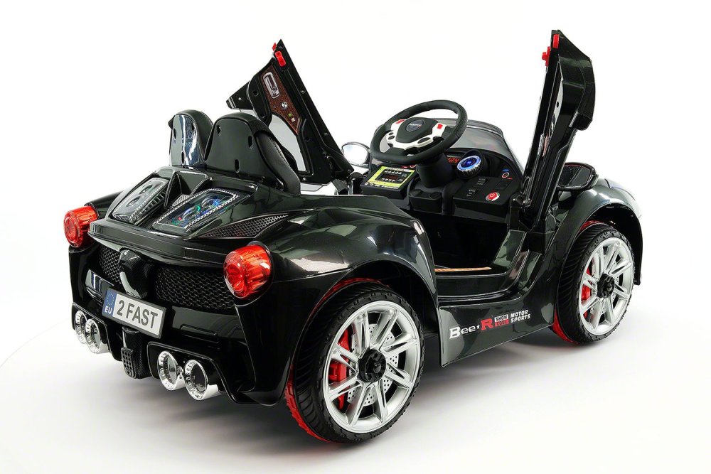 SPIDER GT KIDS 12V RIDE-ON CAR WITH R/C PARENTAL REMOTE | CARBON BLACK