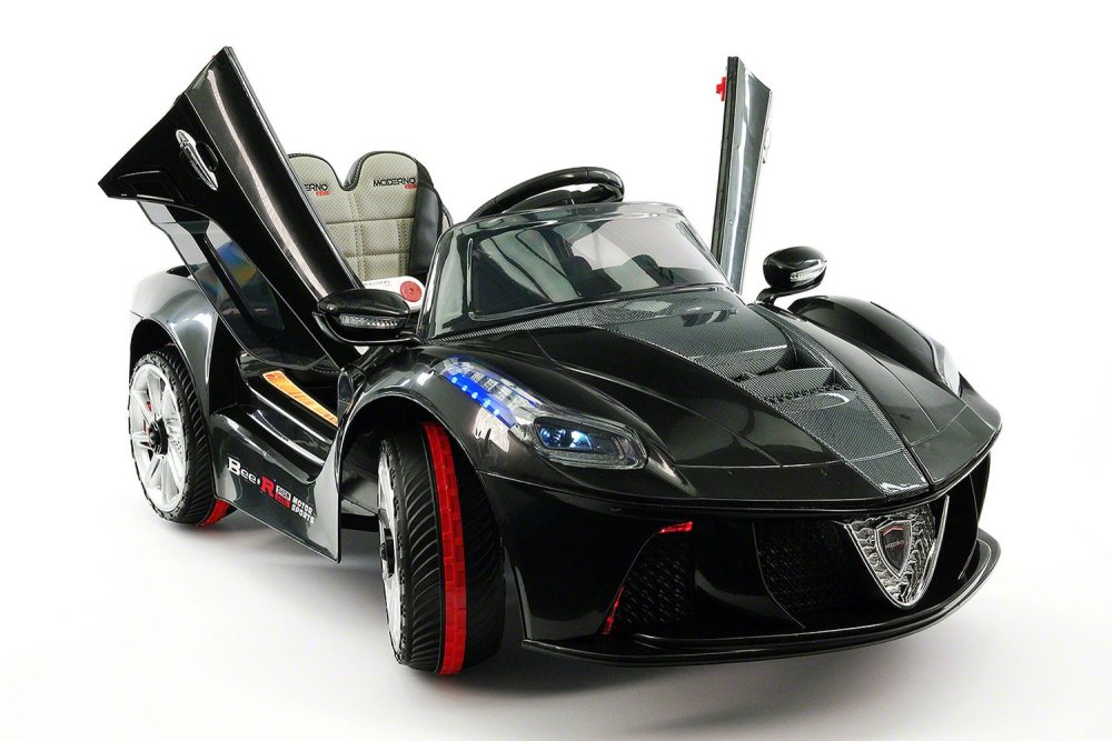 SPIDER GT KIDS 12V RIDE-ON CAR WITH R/C PARENTAL REMOTE | CARBON BLACK
