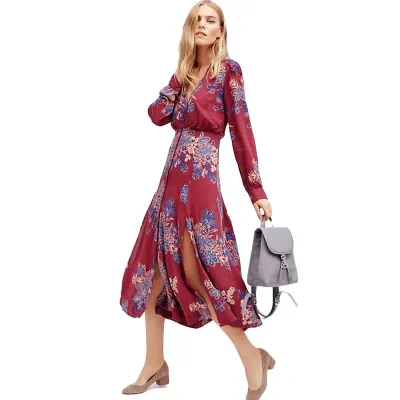 Floral Print Buttoned