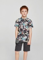 Floral Print Buttoned