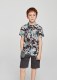 Floral Print Buttoned