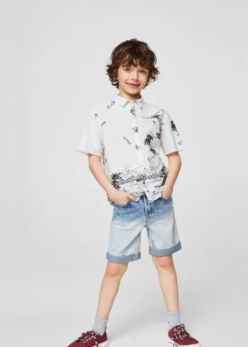 Floral Print Buttoned