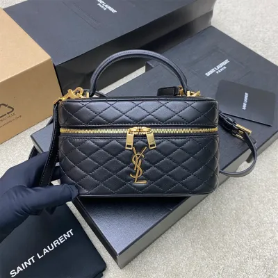YSL GABY lambskin cosmetic bag