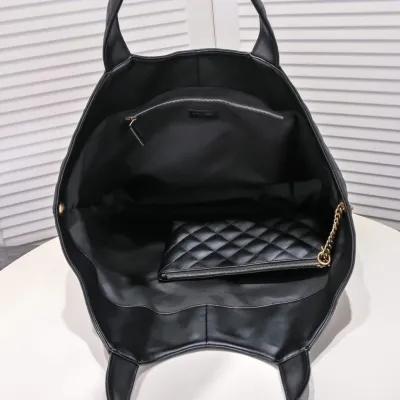 YSL Icare quilted lambskin oversized shopping bag(High-end grade)