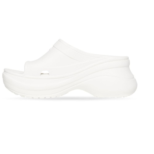 MEN'S BALENCIAGA POOL CROCS  CASAUL SHOES WHITE
