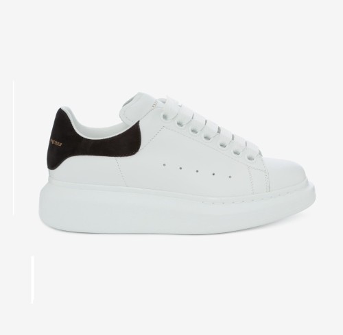 WOMEN'S Alexander McQueen Oversized Sneaker in White/black