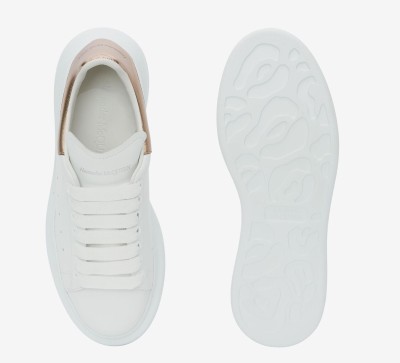 WOMEN'S Alexander McQueen Oversized Sneaker in White/ golden