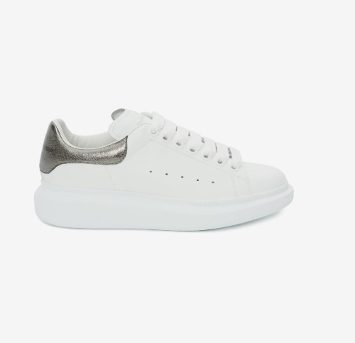 MEN'S Alexander McQueen Oversized Sneaker in White/ silver