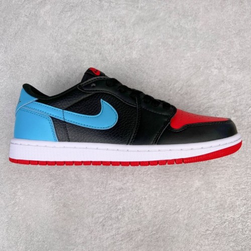 Black blue and red