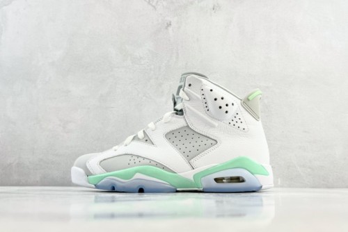 AIR JORDAN 6 Peppermint foam White-grey-green