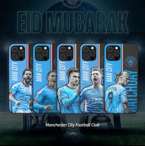 Manchester City themed phone case
