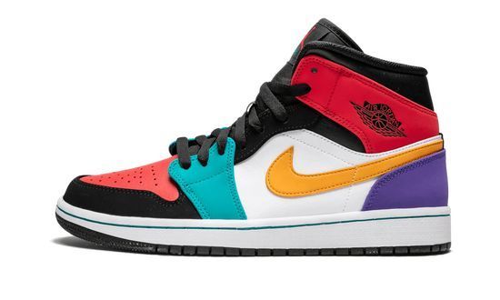 Air Jordans 1 Mid  Multicolor  554724-125
