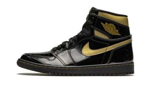Air Jordans 1 High 'Black Metallic Gold'