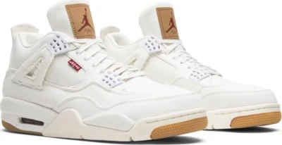 Levi's x Air Jordan 4 Retro 'White Denim' AO2571100