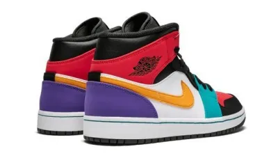 Air Jordans 1 Mid  Multicolor  554724-125