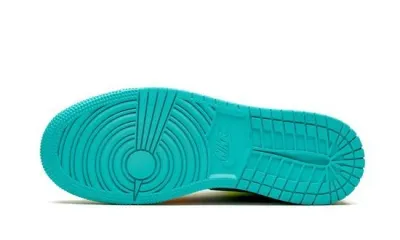 Air Jordans 1 Mid GS Aurora Green Optic-Yellow