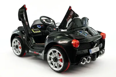 SPIDER GT KIDS 12V RIDE-ON CAR WITH R/C PARENTAL REMOTE | CARBON BLACK