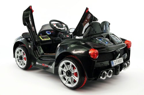 SPIDER GT KIDS 12V RIDE-ON CAR WITH R/C PARENTAL REMOTE | CARBON BLACK