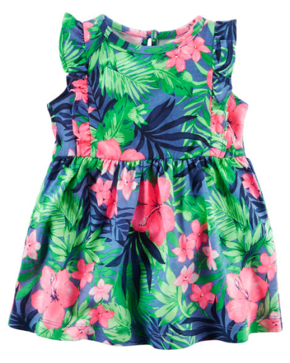 Floral Print Buttoned