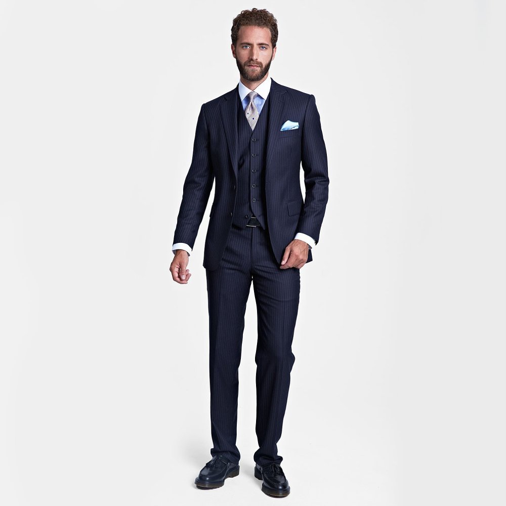 Upward Herringbone Suit