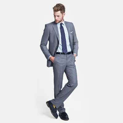 Upward Herringbone Suit