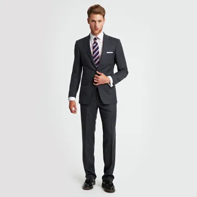 Upward Herringbone Suit
