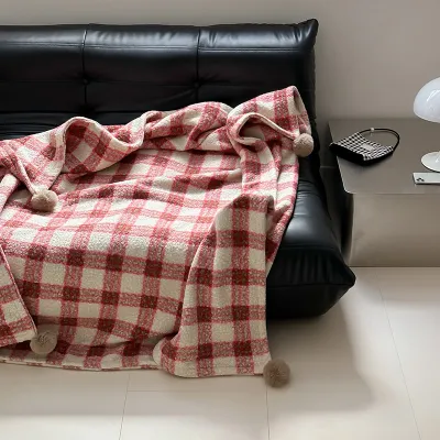 Yang Juanni double-sided blanket nap blanket British plaid sofa blanket bed end blanket car blanket