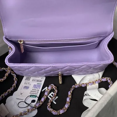 CHANEL Mini Flap Bag with Top Handle