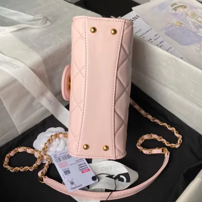 MINI FLAP BAG WITH TOP HANDLE