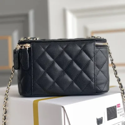 Chanel long box cosmetic bag