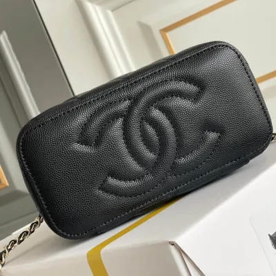 Chanel long box cosmetic bag