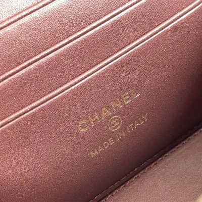 Chanel long box cosmetic bag