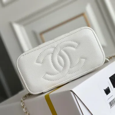 Chanel long box cosmetic bag
