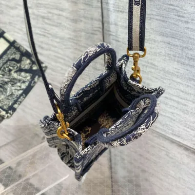 Mini Vertical Dior Book Tote
