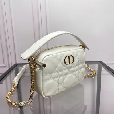 Small Dior Caro top handle camera bag