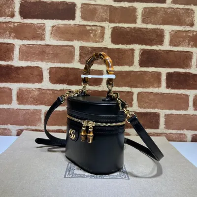 GG Mini bamboo shoulder bag