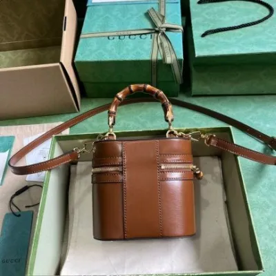 GG Mini bamboo shoulder bag