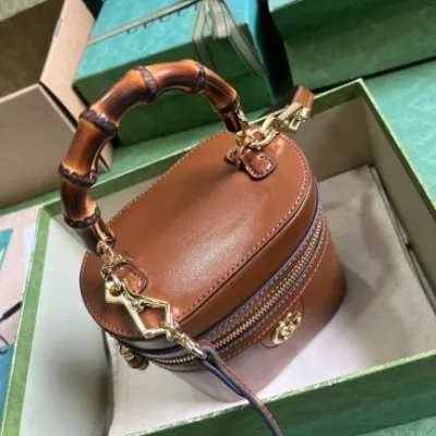 GG Mini bamboo shoulder bag