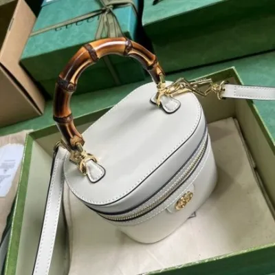 GG Mini bamboo shoulder bag