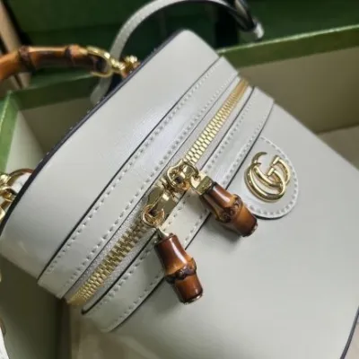 GG Mini bamboo shoulder bag