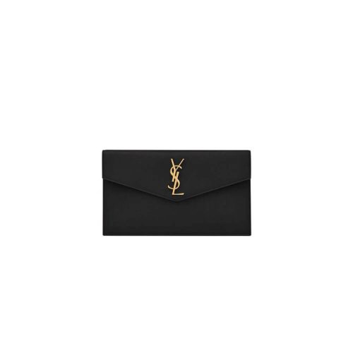 YSL UPTOWN POUCH IN GRAIN DE POUDRE EMBOSSED LEATHER