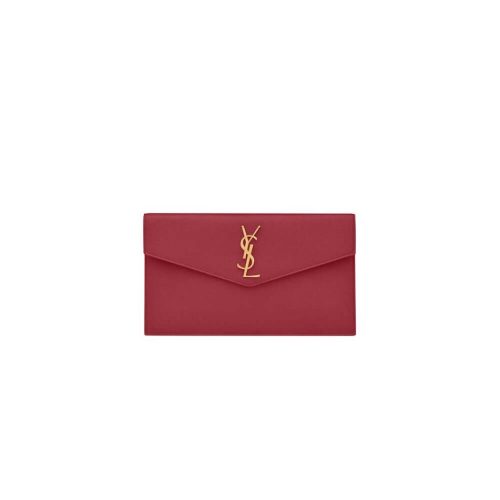 YSL UPTOWN POUCH IN GRAIN DE POUDRE EMBOSSED LEATHER